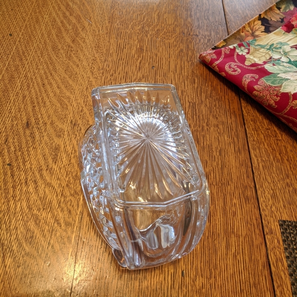 Beautiful Mercari vintage clear Crystal glass Santa sled - Picture 5 of 7